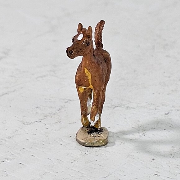 Custom Micro Mini Pewter Foal Sculpture By Maggie Bennett Signed By Artist - Picture 6 of 11
